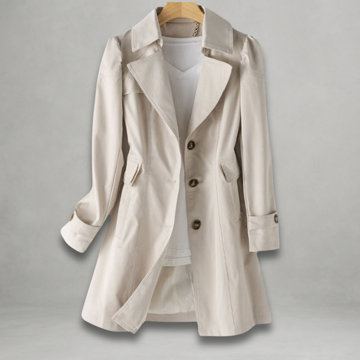 Daniela | Women’s classic tailored coat with structured lapel collar