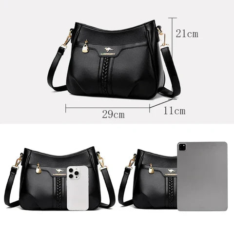 Rina | Women’s crossbody bag with braided detail