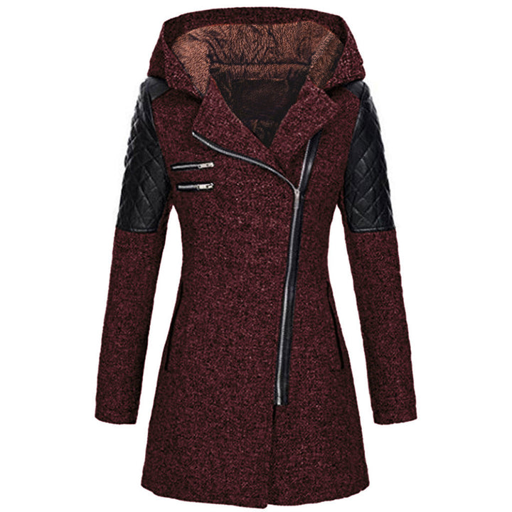 Arely | Women’s tweed & quilted hooded coat