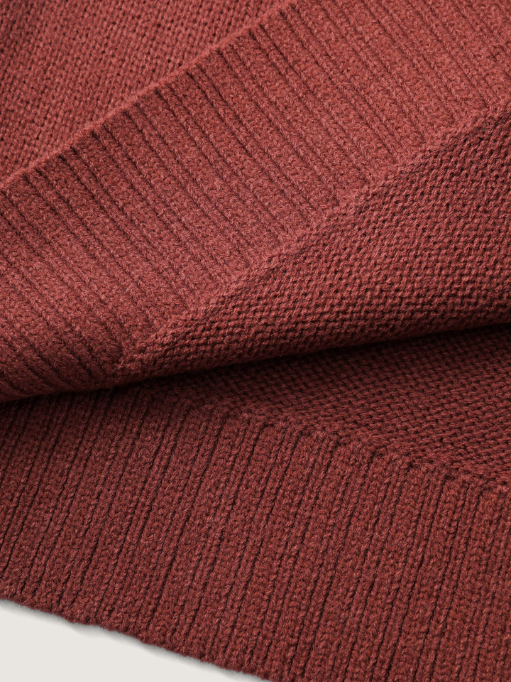 Samantha | Women's 3D floral pattern round neck knit cardigan with ribbed trims