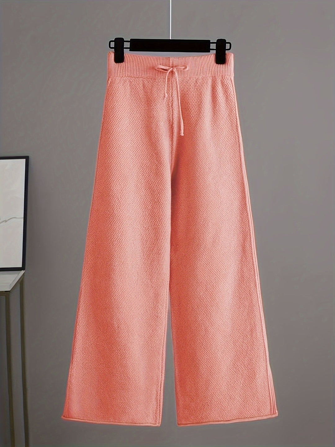 Maria | Women’s knit lounge set with crew neck and wide-leg pants