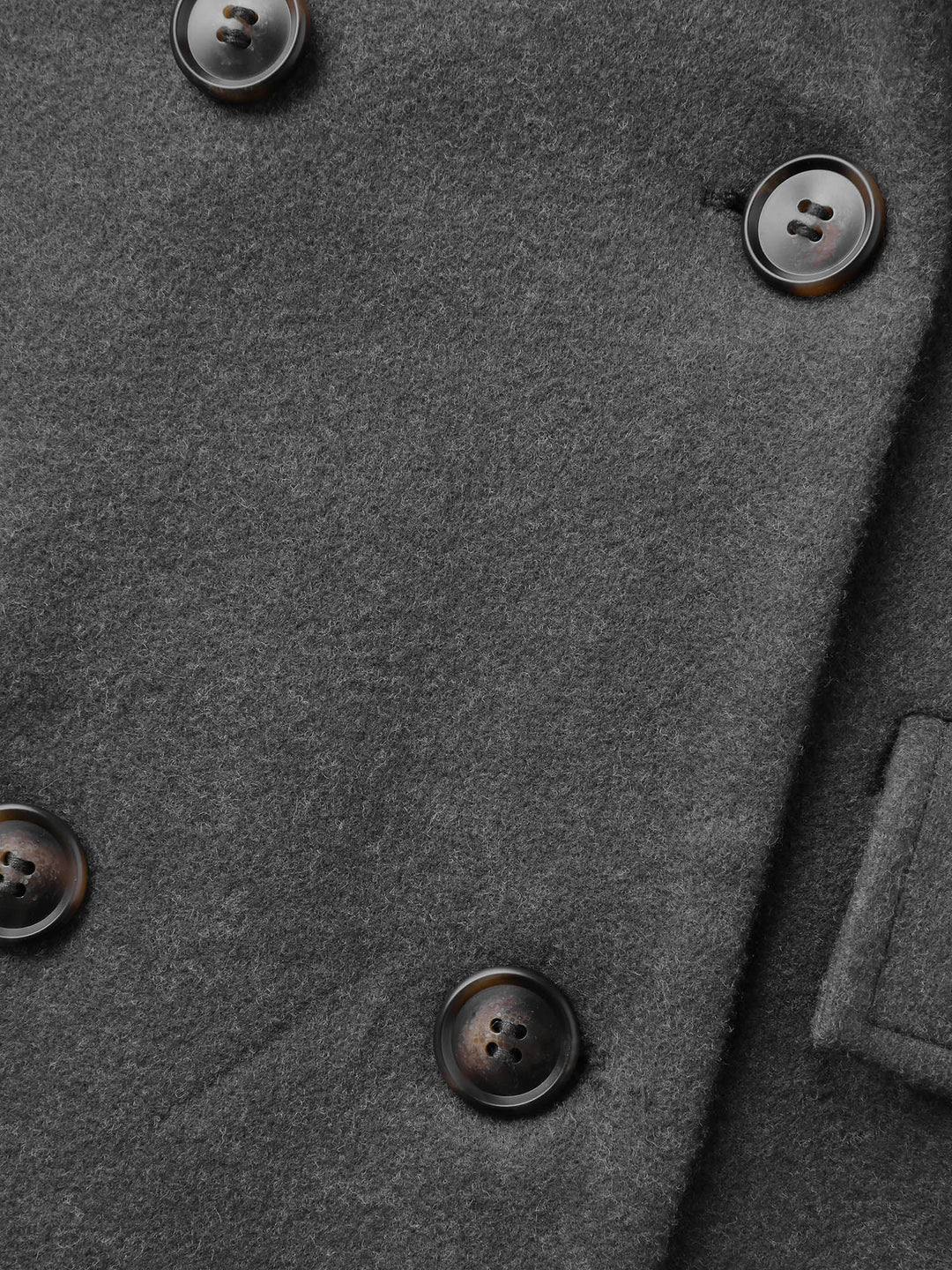 Kaia | Women's double-breasted suit collar buttons pockets coat