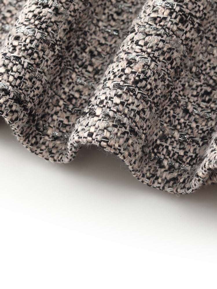 Kehlani | Women's wool blend tweed A-line mini skirt