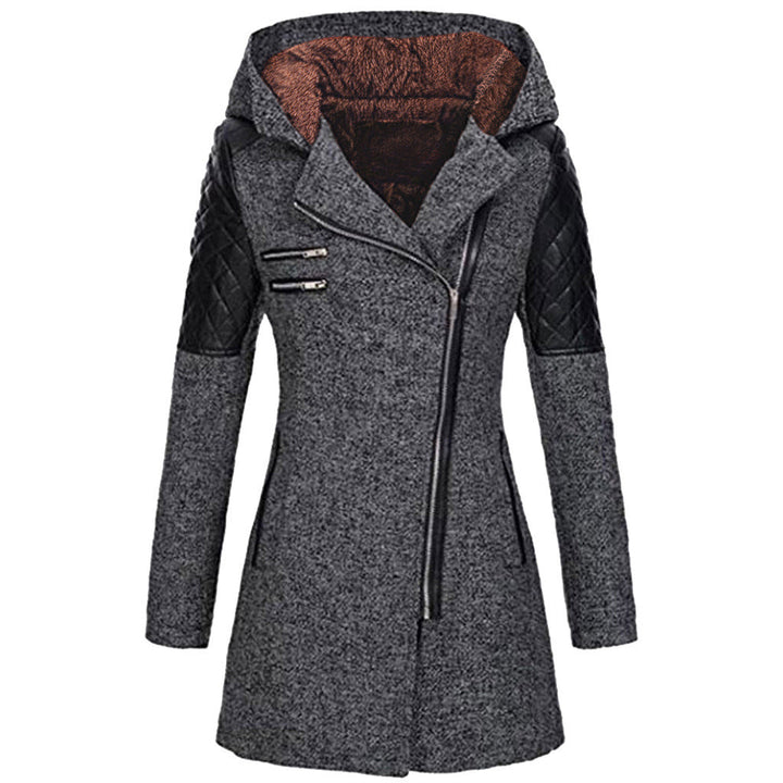 Arely | Women’s tweed & quilted hooded coat