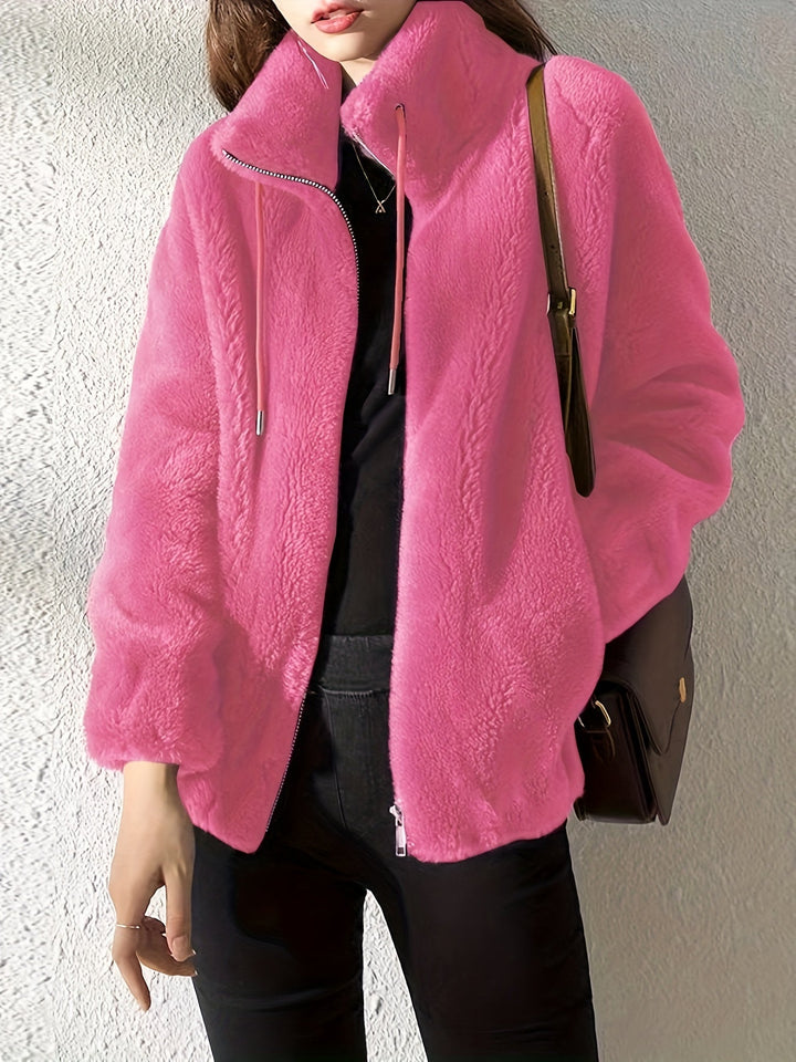 Zaylee | Women’s soft fleece jacket with high neck