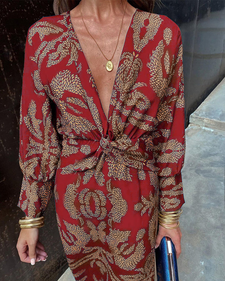 Arielle | Boho luxe wrap dress with casual chic charm