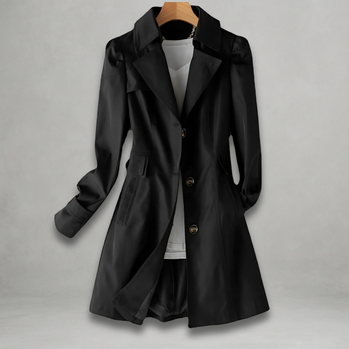 Daniela | Women’s classic tailored coat with structured lapel collar