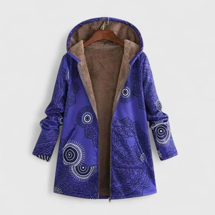 Scottie | Women’s printed hooded fleece-lined jacket