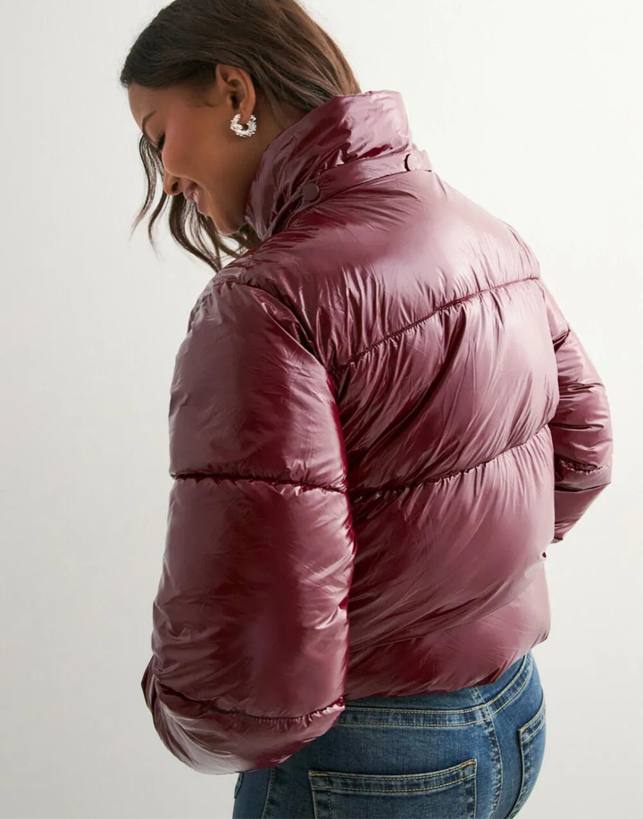 Ava | Women’s glossy hooded puffer jacket