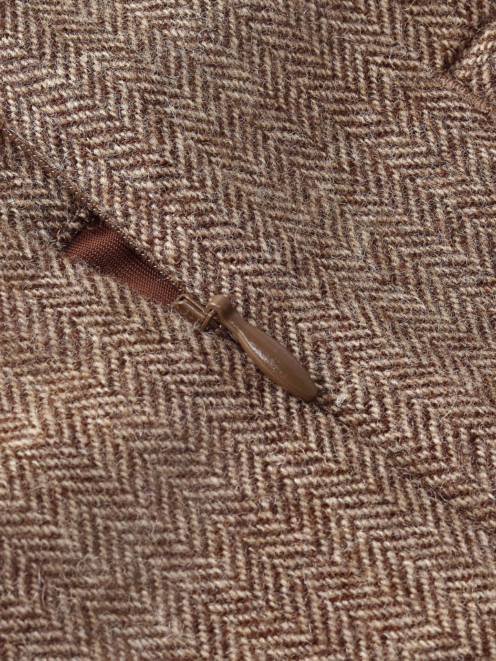 Arya | Women's wool A-line mini skirt with leather belt