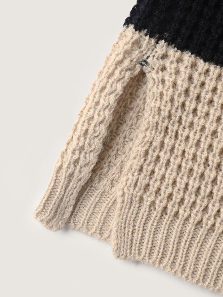 Melody | Women’s striped open-front knit cardigan with pockets