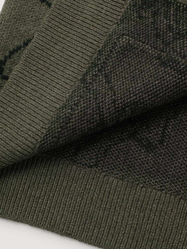 Esther | Women’s button-up knit cardigan with embroidered details and patch pockets