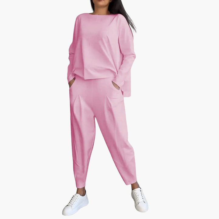 Nova | Women’s two-piece set with long-sleeve top and high-waist trousers