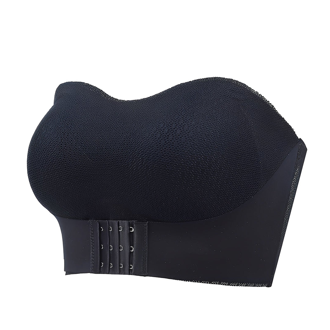 Raquel | Women’s strapless bra with front  and black closure design