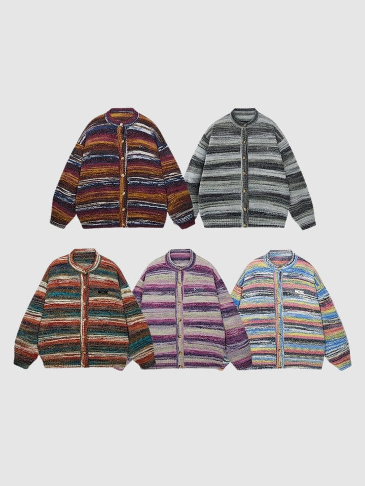 Ashley | Women's colorful striped cardigan