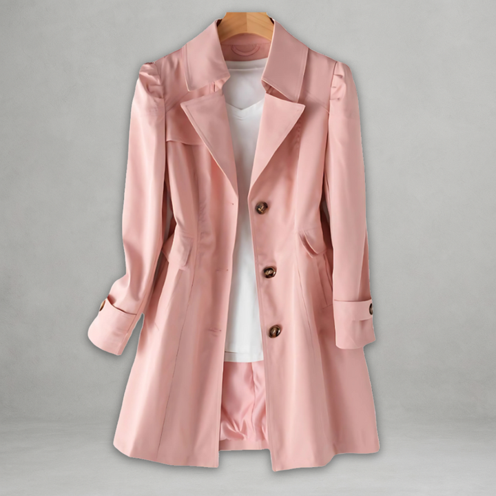 Daniela | Women’s classic tailored coat with structured lapel collar