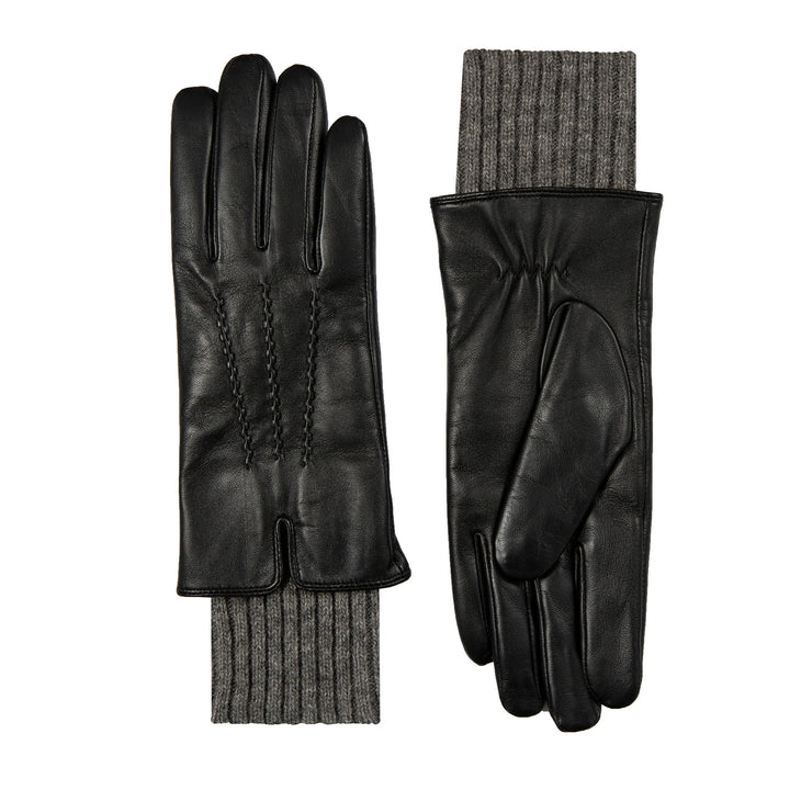 Hazel  | Women’s winter gloves with knit cuffs and stitched detail