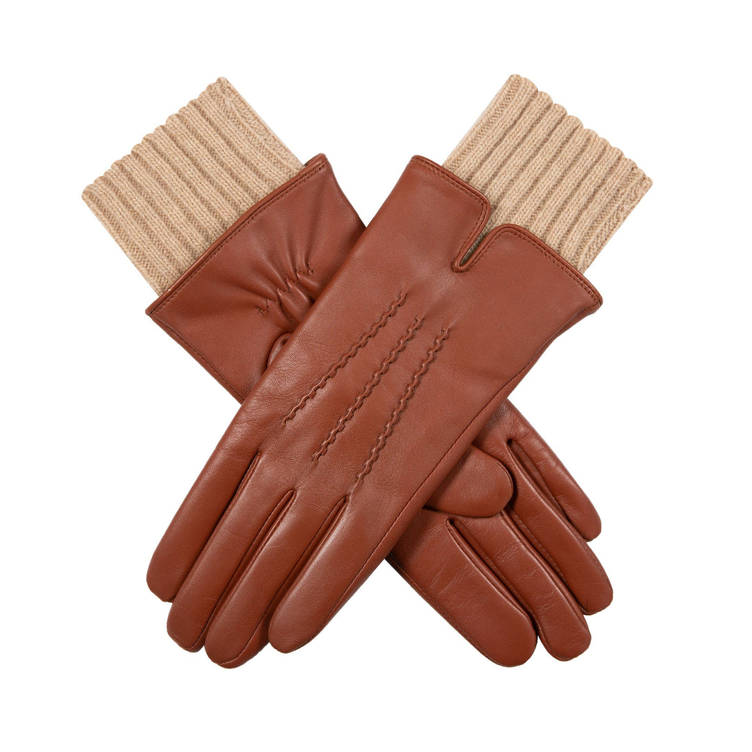 Hazel  | Women’s winter gloves with knit cuffs and stitched detail