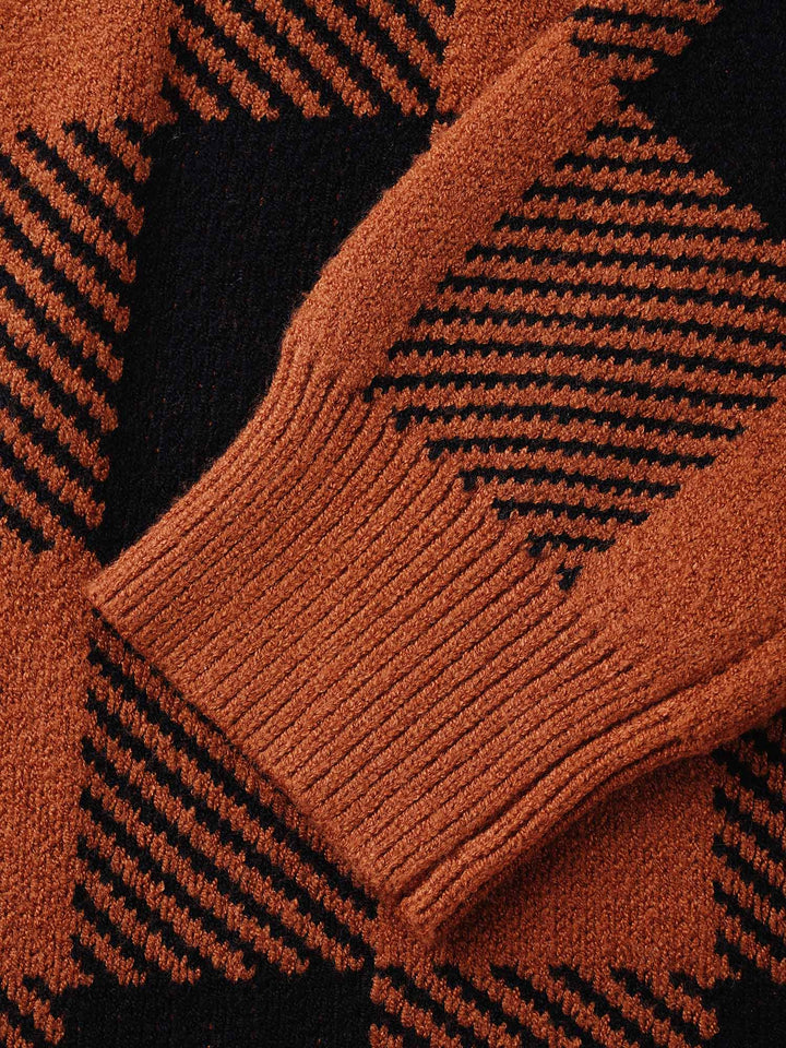 Josephine | Women’s plaid open-front cardigan with patch pockets