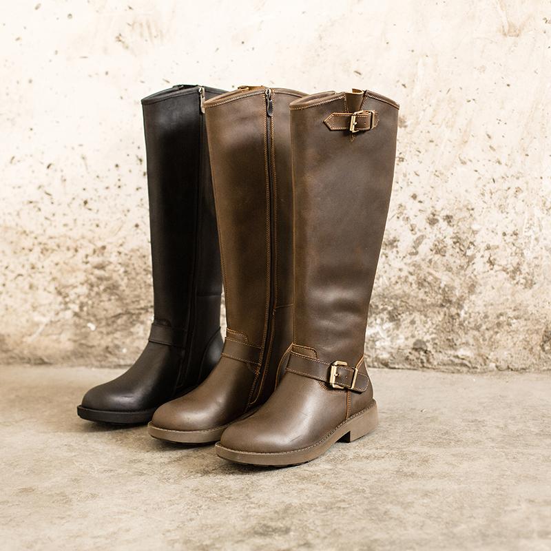 Luna | Knee-high western boots with retro edge