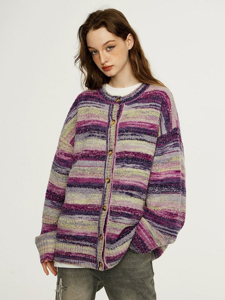 Ashley | Women's colorful striped cardigan