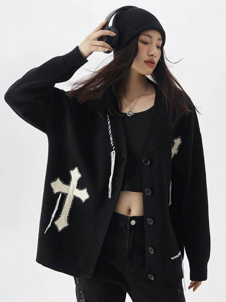 Margaret | Women's v-neck knitted cardigan