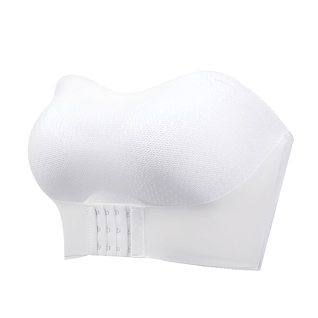 Raquel | Women’s strapless bra with front  and black closure design