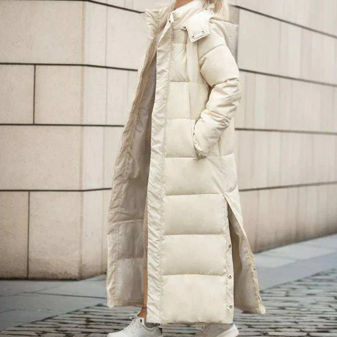 Noree | Women’s long padded winter coat with hood
