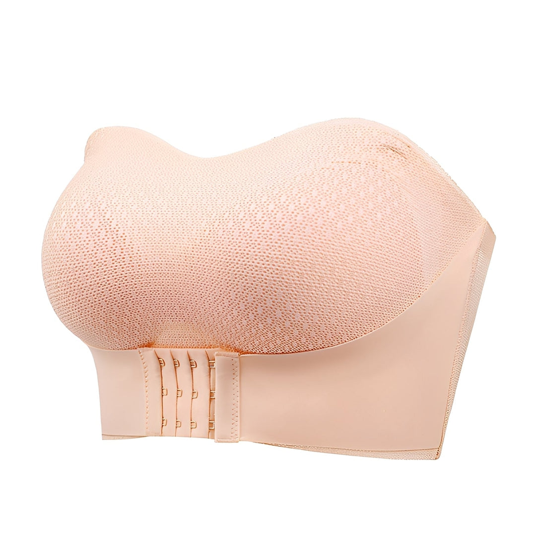 Raquel | Women’s strapless bra with front  and black closure design