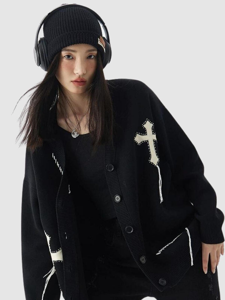Margaret | Women's v-neck knitted cardigan