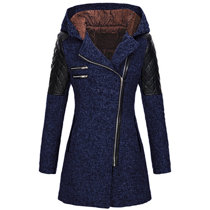 Arely | Women’s tweed & quilted hooded coat