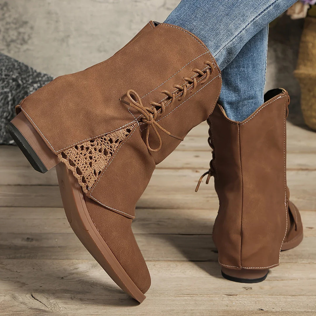 Viv | Women’s slip-on ankle boots with low block heel