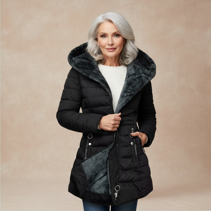 Luz | Women’s faux fur hooded  lined waterproof puffer coat