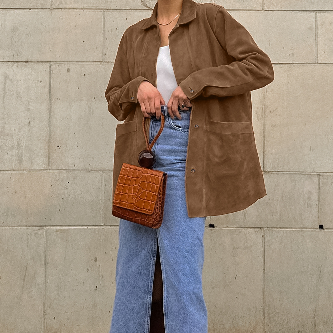 Thea | Women’s oversized coat with classic collar and relaxed silhouette