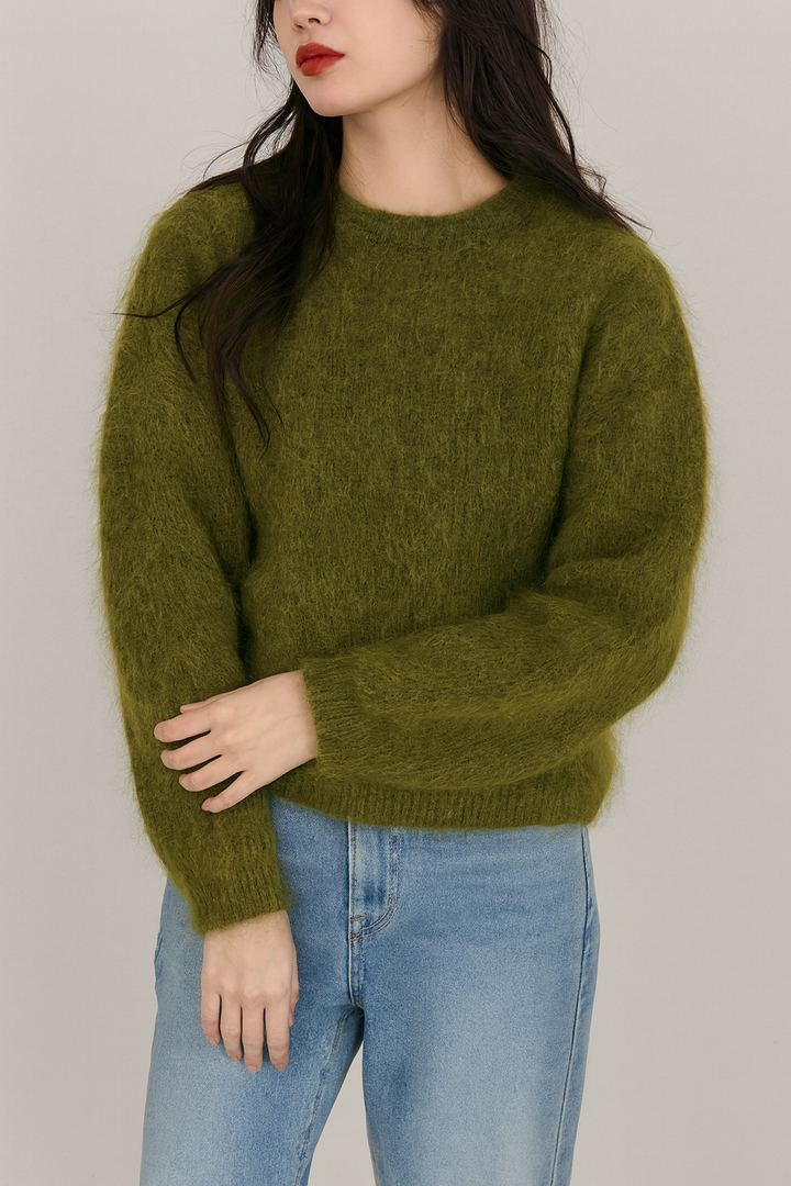 Frida | Women's fuzzy knit oversized sweater