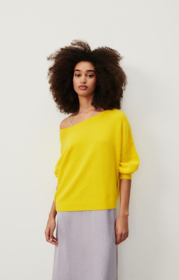 Beatrice | Women’s oversized boat-neck knit sweater