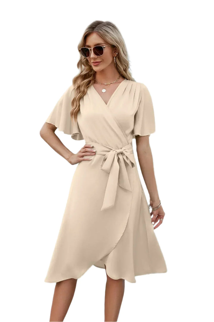 Alirra | Women's summer dress with flowing silhouette and v-neckline