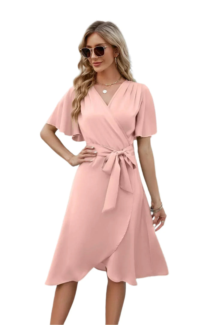 Alirra | Women's summer dress with flowing silhouette and v-neckline