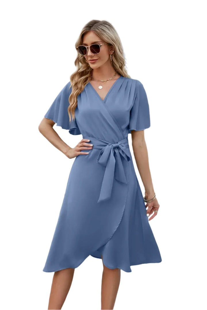 Alirra | Women's summer dress with flowing silhouette and v-neckline