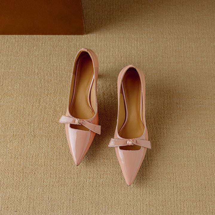 Shiela | Women’s pumps with pointed toe and bow detail