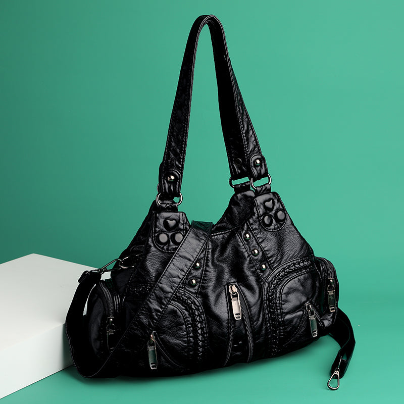 Katelyn | Women’s bohemian-inspired shoulder bag with textured design and multiple pockets