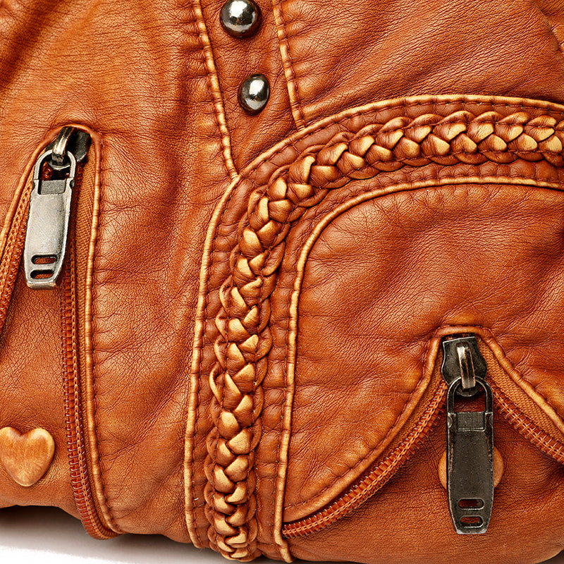 Katelyn | Women’s bohemian-inspired shoulder bag with textured design and multiple pockets