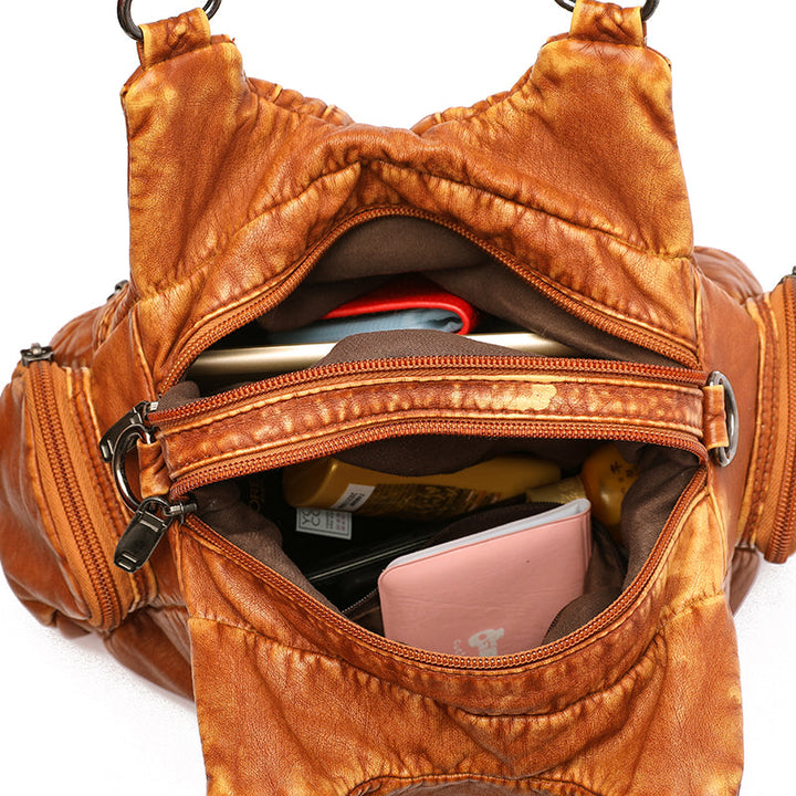Katelyn | Women’s bohemian-inspired shoulder bag with textured design and multiple pockets