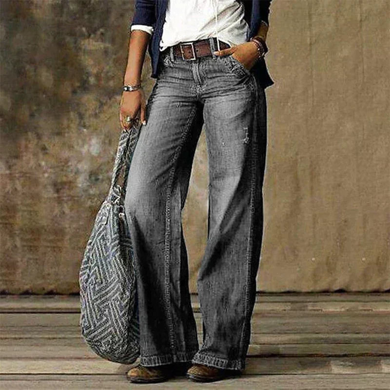 Evelyn | Retro wide-leg jeans