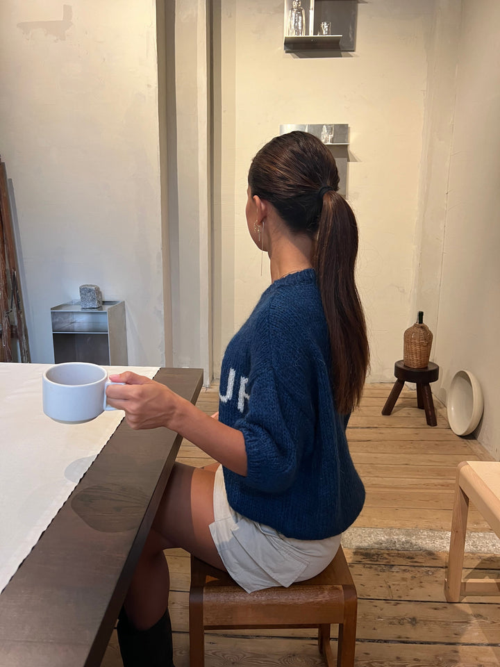 Millie | Women’s knit sweater with three-quarter sleeves