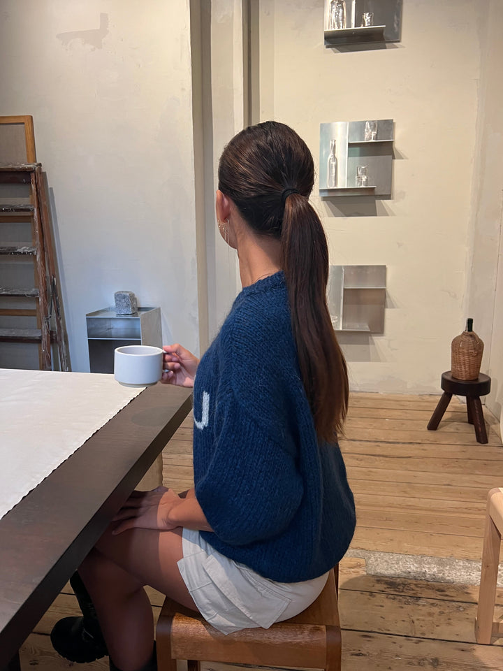 Millie | Women’s knit sweater with three-quarter sleeves