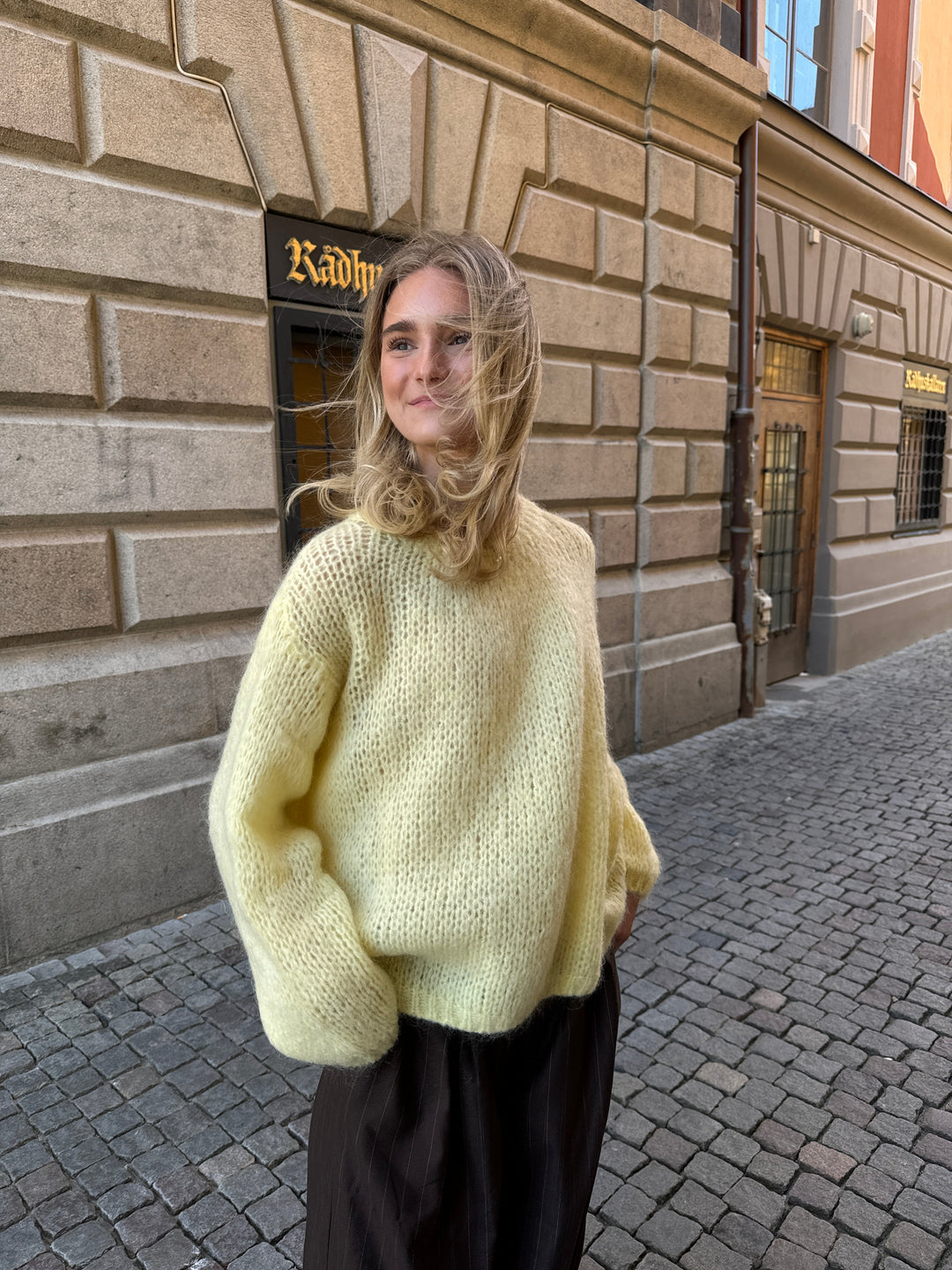 Adeline | Women’s knit sweater with draped design
