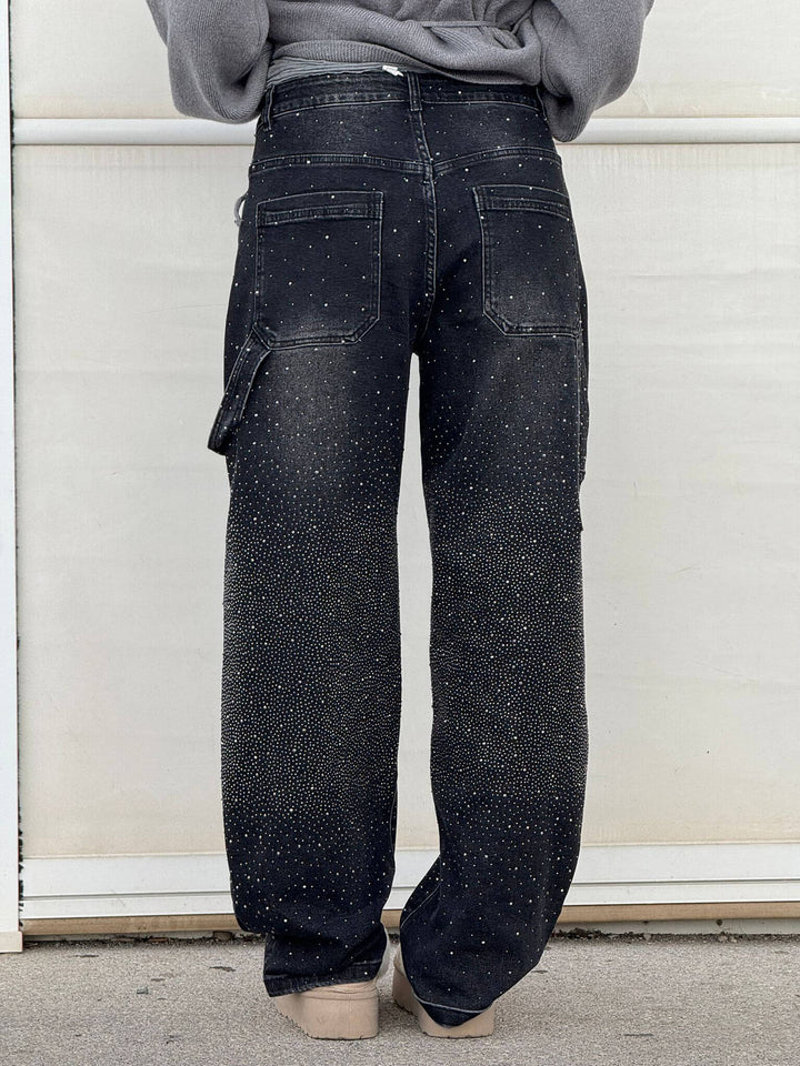 Rafaela | Balloon fit jeans with diamant details
