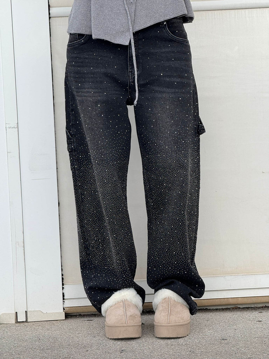 Rafaela | Balloon fit jeans with diamant details