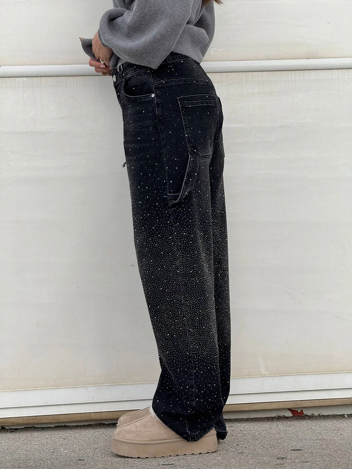 Rafaela | Balloon fit jeans with diamant details